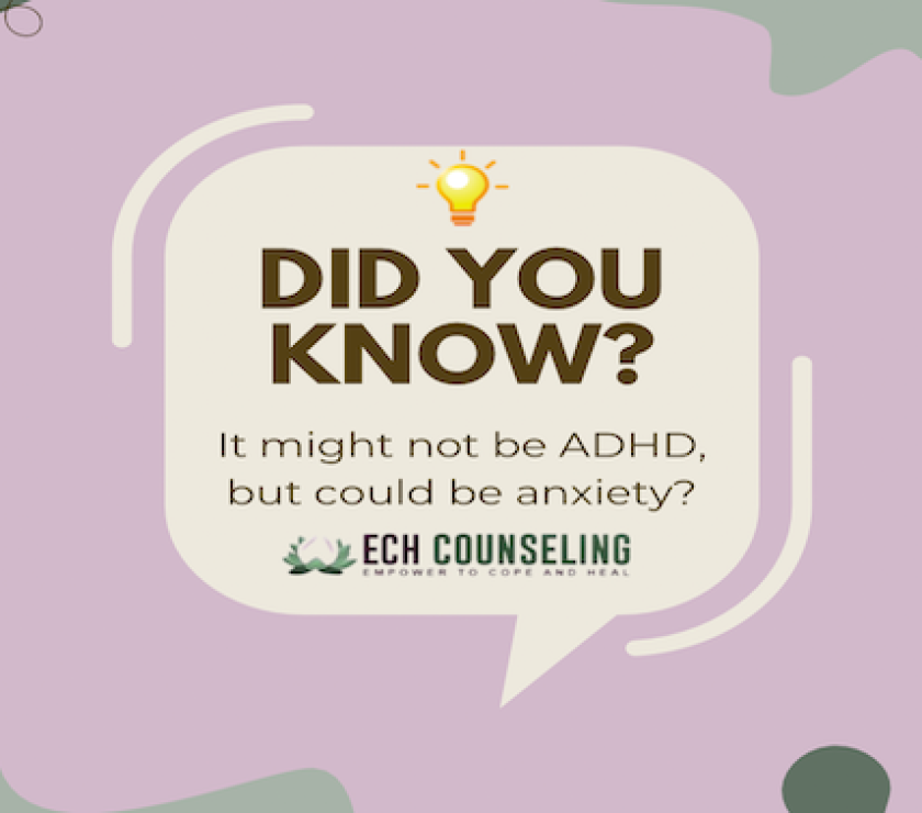 It might not be ADHD, but could be anxiety_