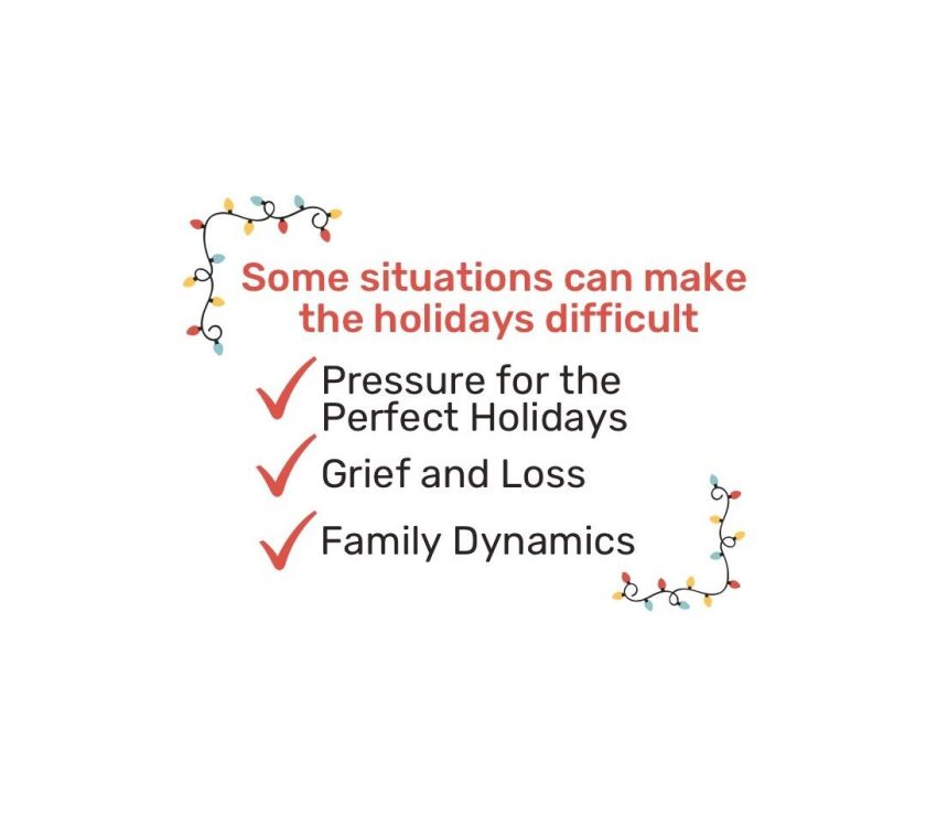 These are things that can make holidays difficult that we don’t like to talk about or deal with.